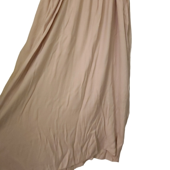 Olivaceous beige spaghetti strap sleeveless midi swing dress - Picture 6 of 11